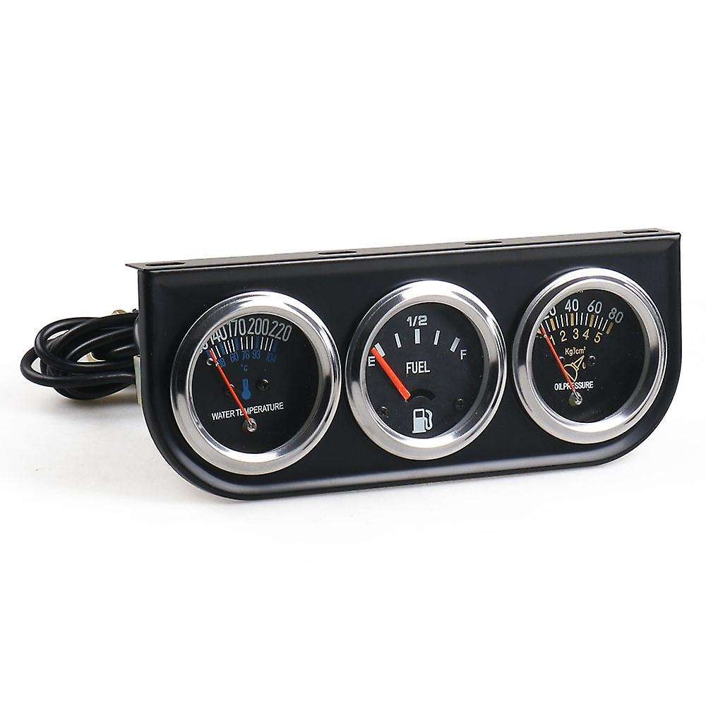 52mm Triple Gauge 3 in 1 (Fuel Level Gauge+ Water Temp Gauge + Oil Press Gauge) Sensor 52mm Auto Gau