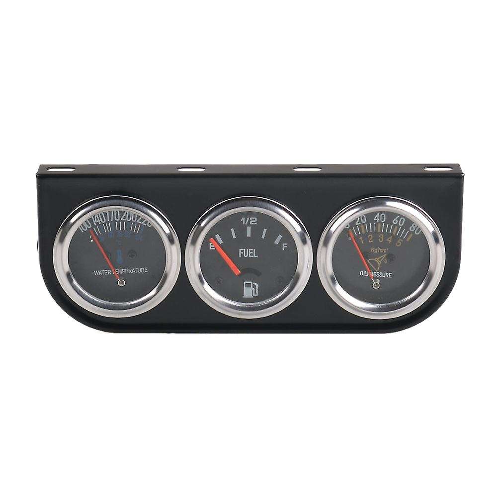 52mm Triple Gauge 3 in 1 (Fuel Level Gauge+ Water Temp Gauge + Oil Press Gauge) Sensor 52mm Auto Gau