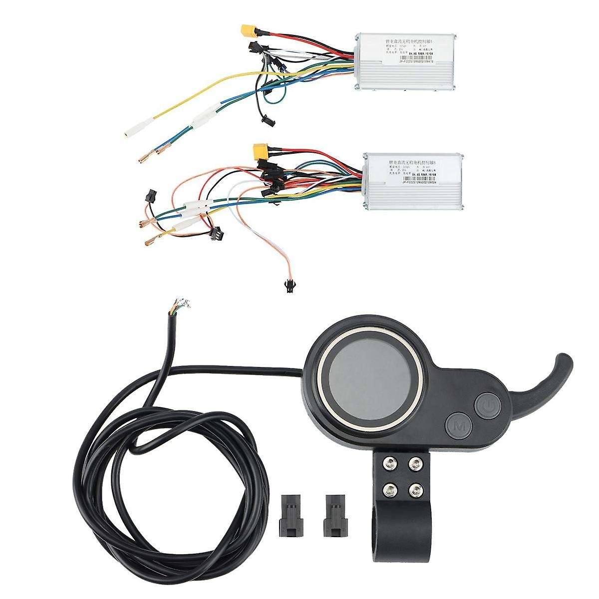 52v 25a 1200-1600w Jp Brushless Motor Controller with Lcd Display Panel for Electric Bike Scooter S