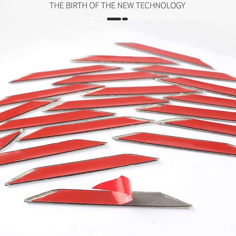 54PCS Stainless Steel 3D Front Grille Sticker Trim for 4 2019 2020 2021