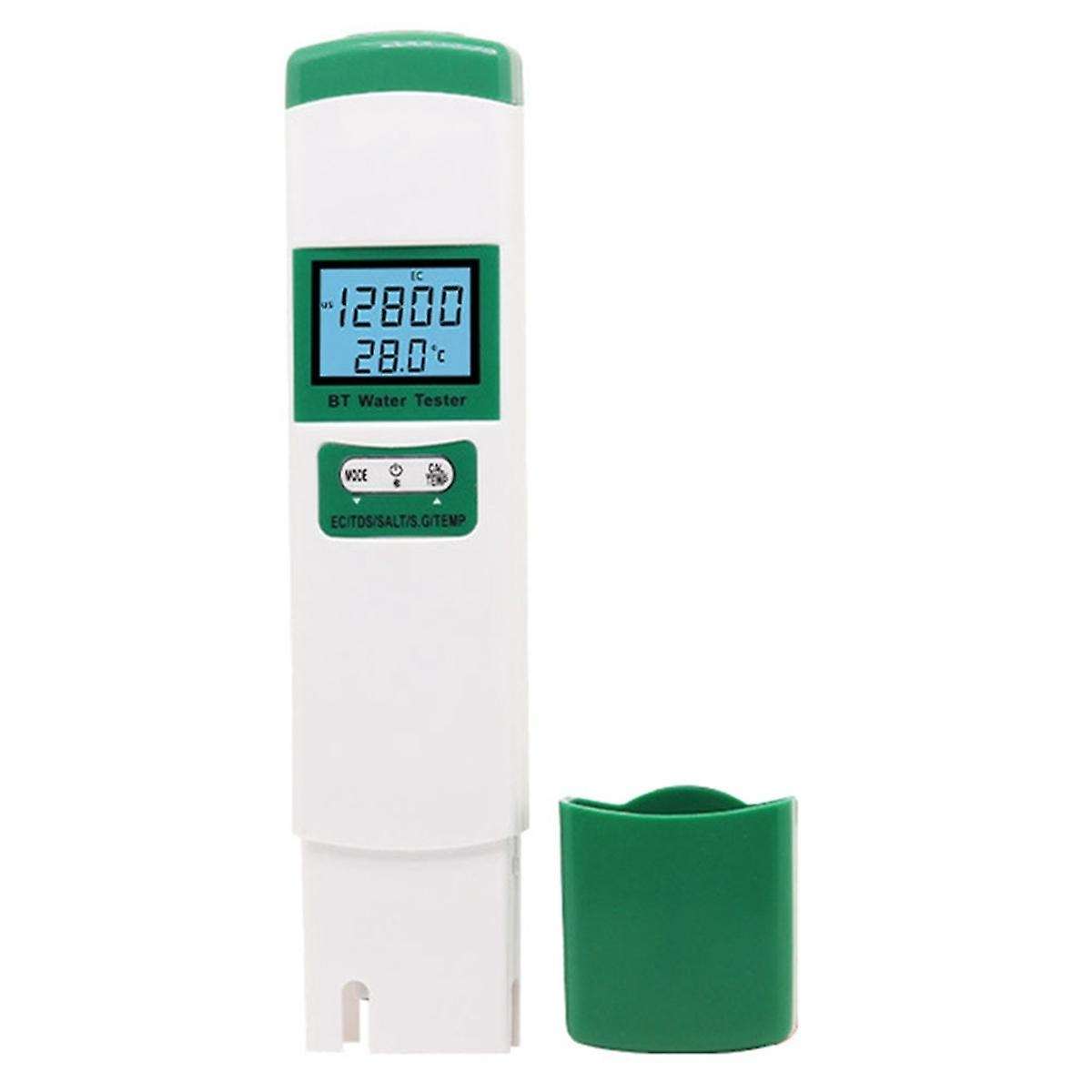 5-In-1 Water Quality Tester EC TDS SALT SG TEMP Digital Detector Portable Bluetooth Water Quality Te