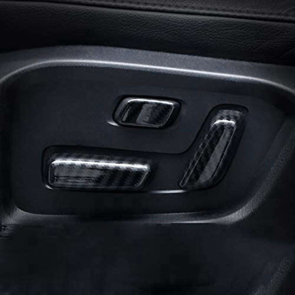 5PCS Car Seat Switch Cover Adjustment Interior Switch Knob Button Cover Trims for -5 CX5 2017-2020