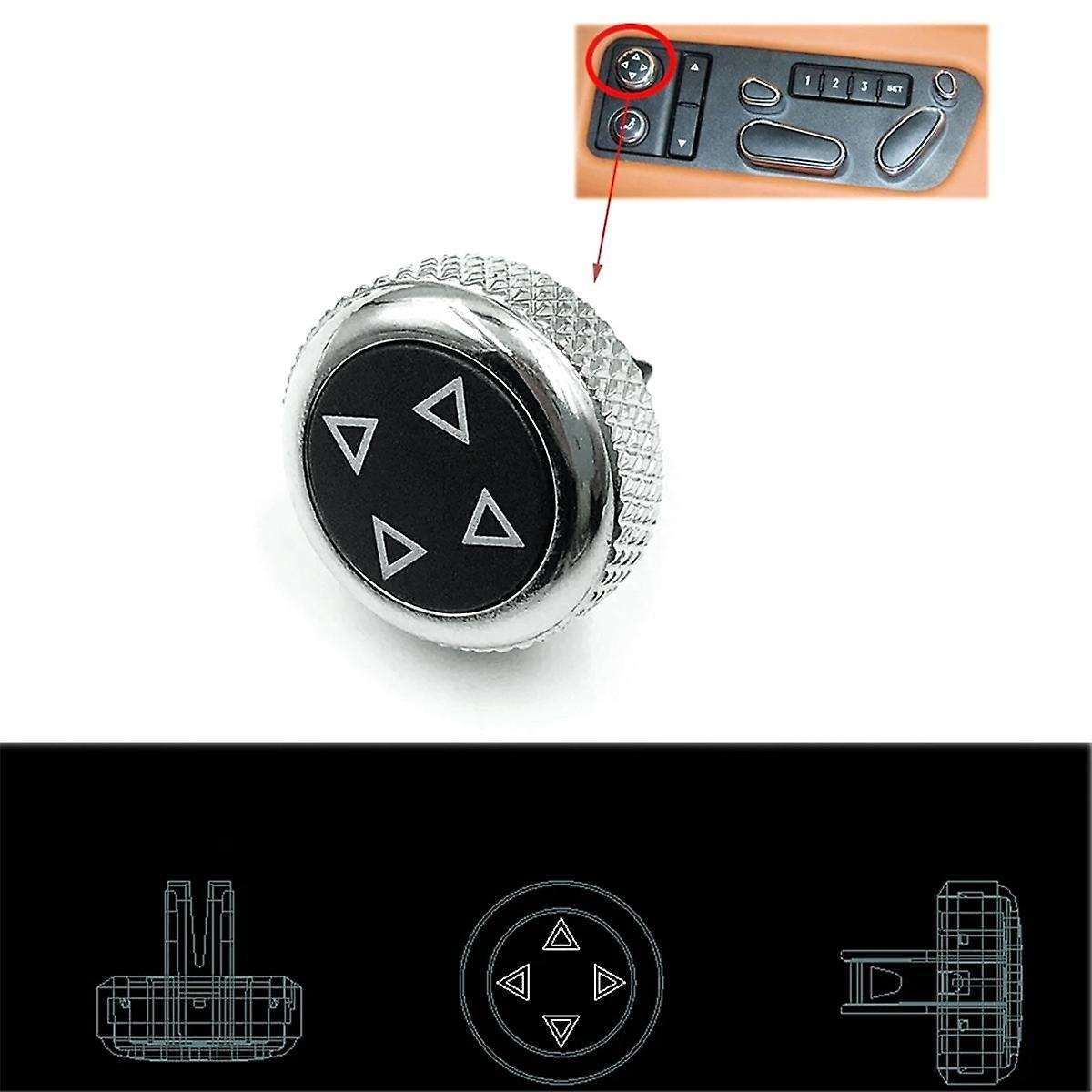 5Pcs Car Seat Button Seat Switch Button Seat Adjustment Cover for GT Flying Spur Mulsanne Bentayga