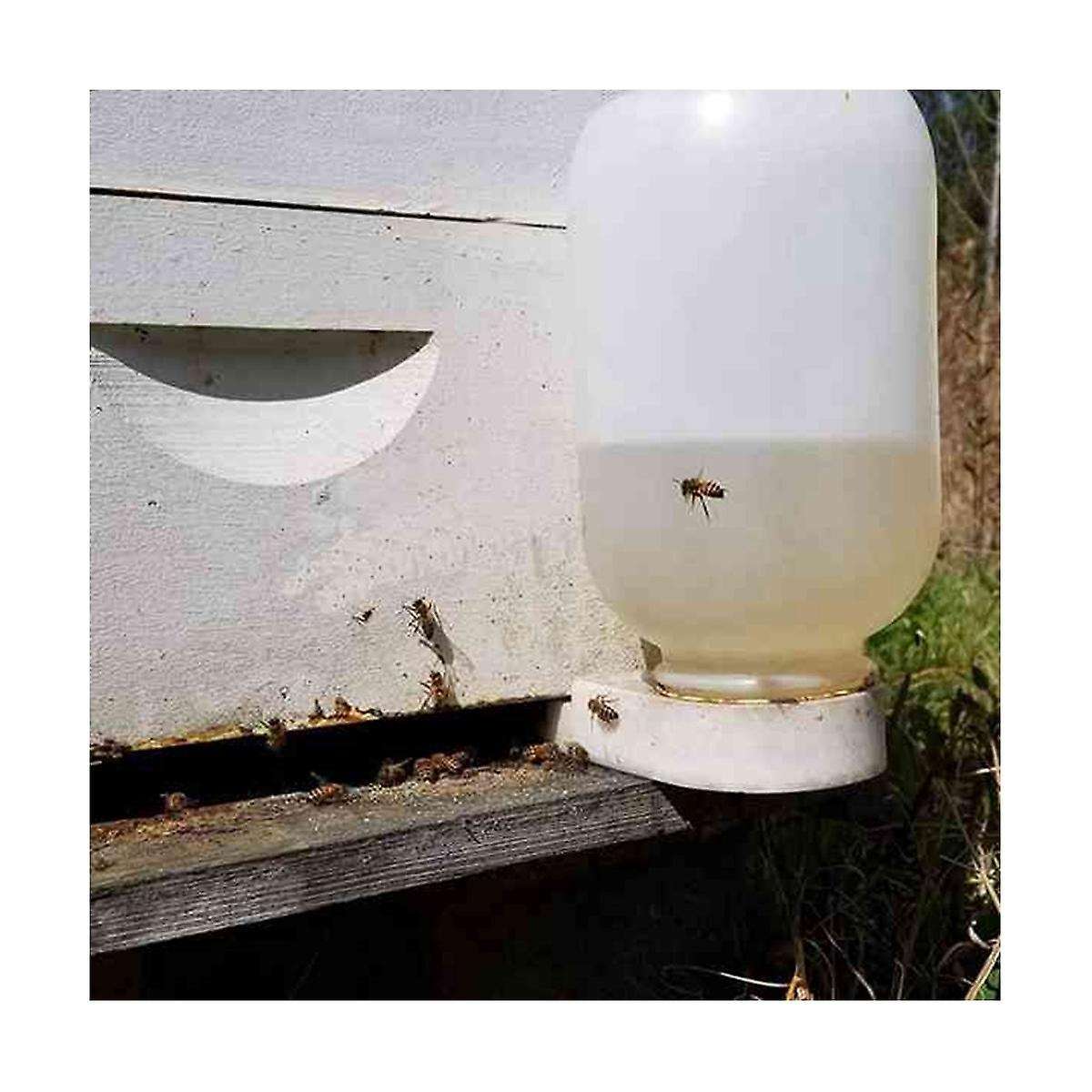 5pcs Entrance Bee Feeder and Perforated Cover for Feeding Bee Water Or Syrup, Installing Beekeeping