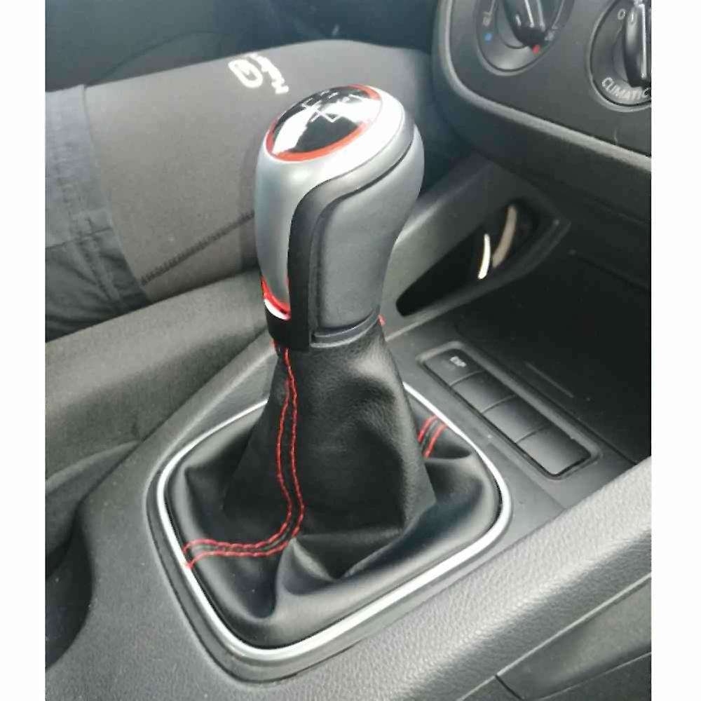 5-Speed Manual Gear Shift Knob Shifter Lever Gaiter Boot for Golf 5 6 Mk5
