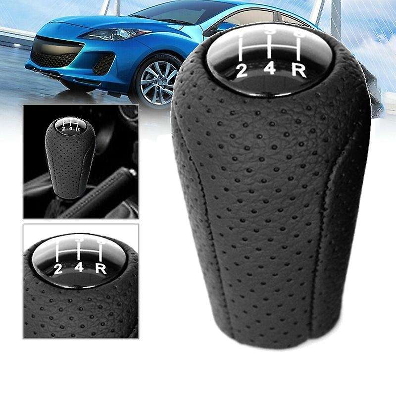 5-Speed MT Leather Shifter Shift Knob for 3 BL 5 CW 6 II -7 ER MX-5 NC III
