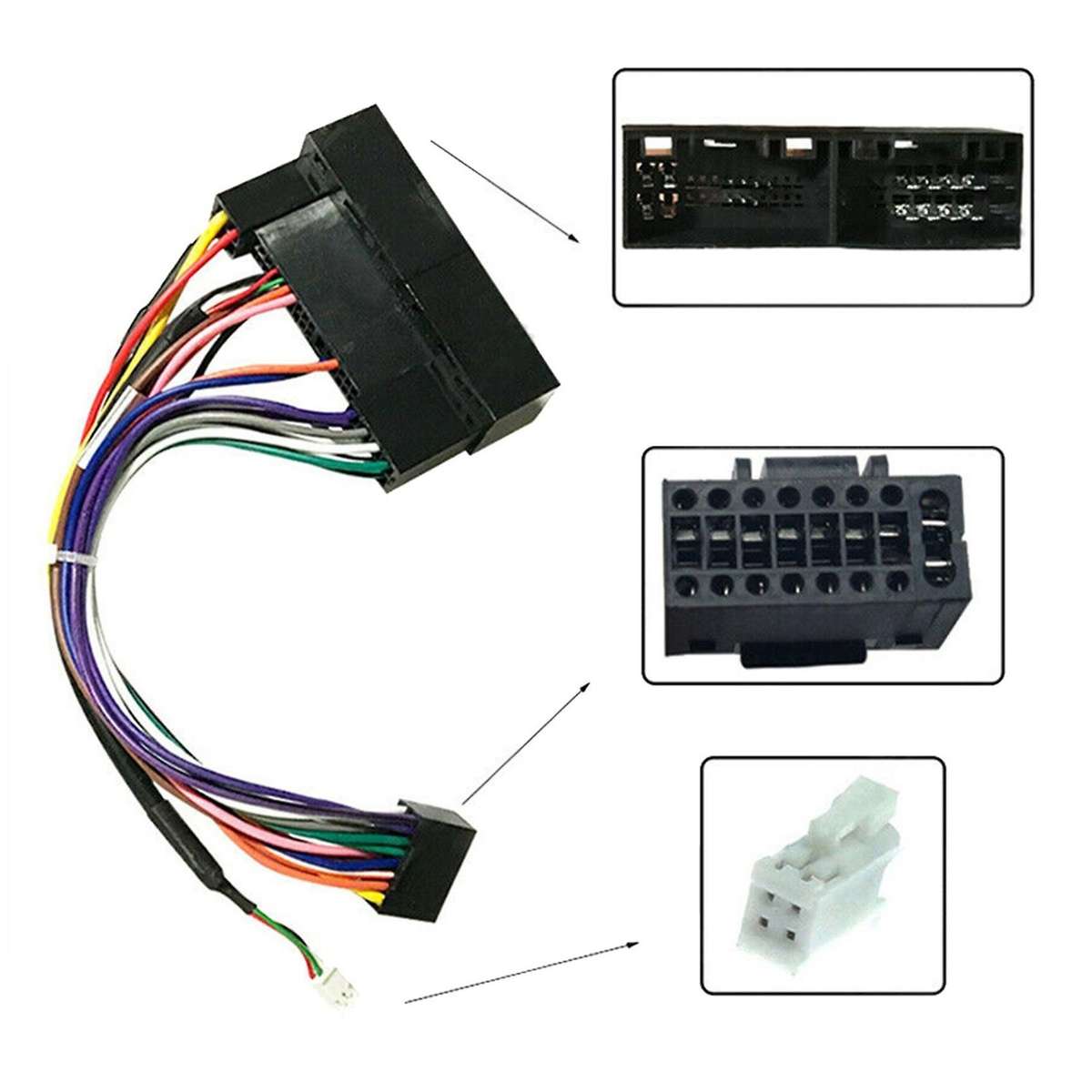 5x Car 16 Pin Android Power Wiring Harness Adaptor for Kia Carens
