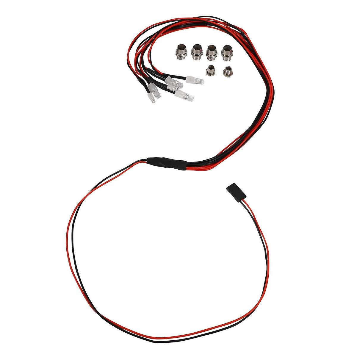 6 LED Light Kit 2 White 2 Red 2 Blue for 1/10 1/8 Traxxas SCX10 D90 HPI RC Car