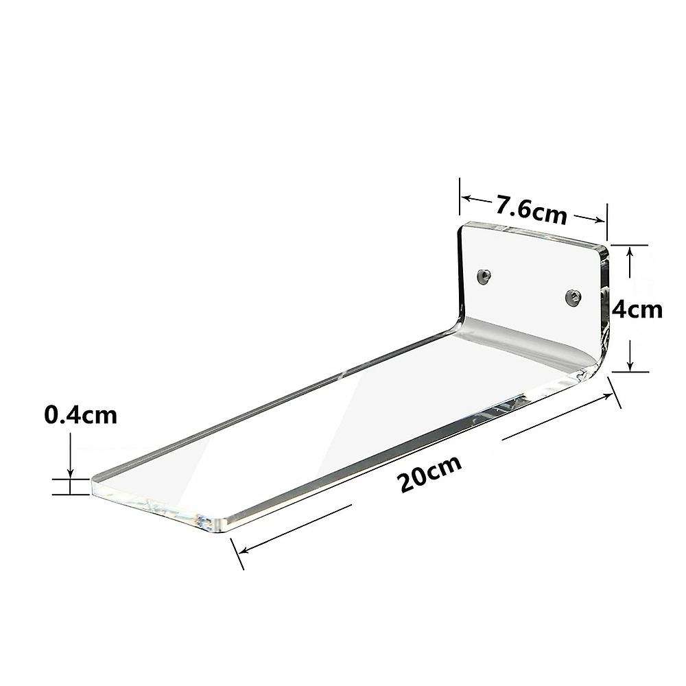 6 Pack Acrylic Floating Sneaker Shelves Clear Shoe Display Stand for Display Collectible Shoe&Sneak