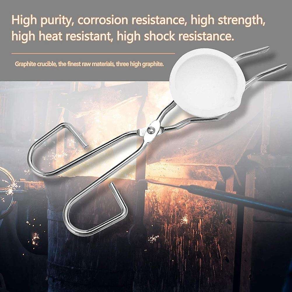 6 Pcs Torch Melting Silver Graphite Crucible Kit Graphite Crucible Ingot Mold Casting Tools Square G