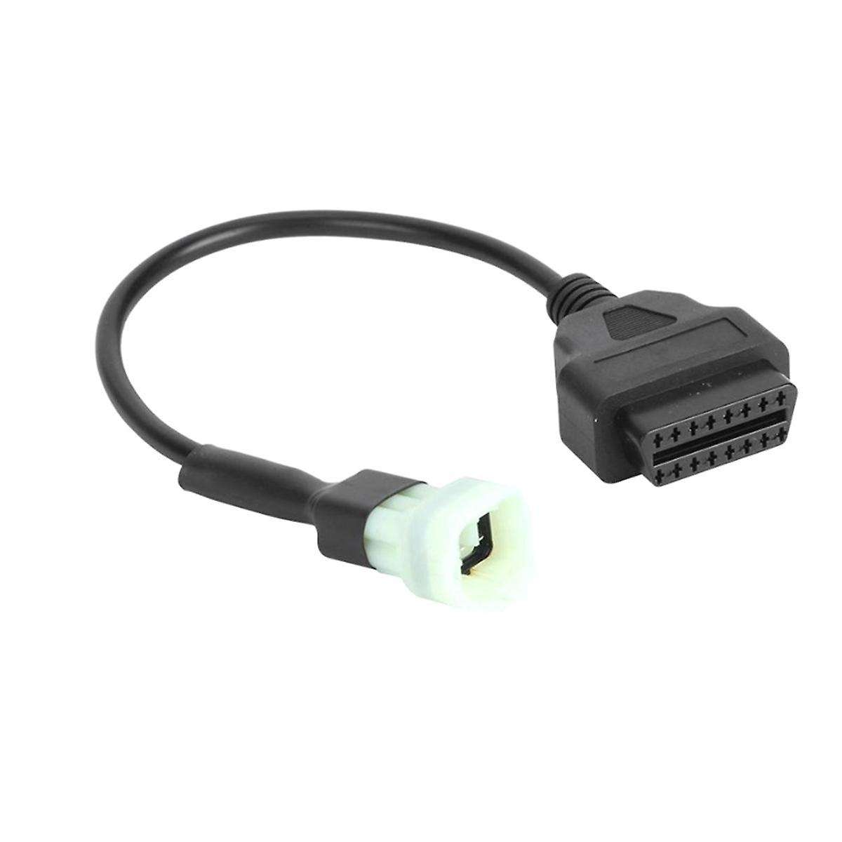 6 Pin to 16 Pin Motorcycle Adapter Cable Replacement Motorcycle Accessories for OBD2 Motorcycle Conn