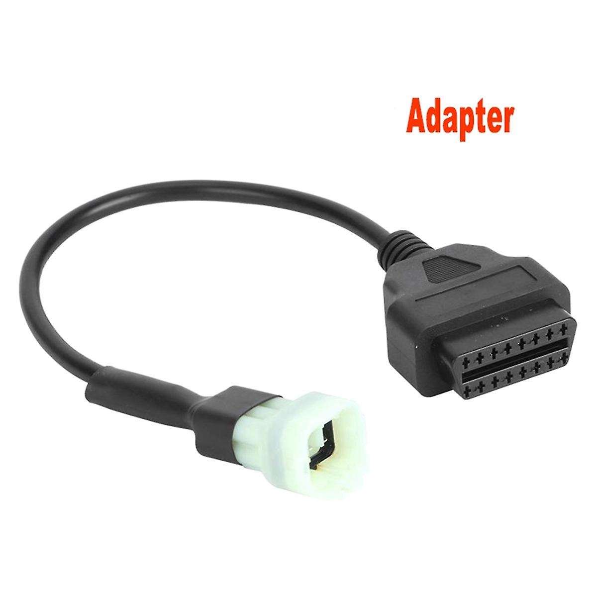 6 Pin to 16 Pin Motorcycle Adapter Cable Replacement Motorcycle Accessories for OBD2 Motorcycle Conn