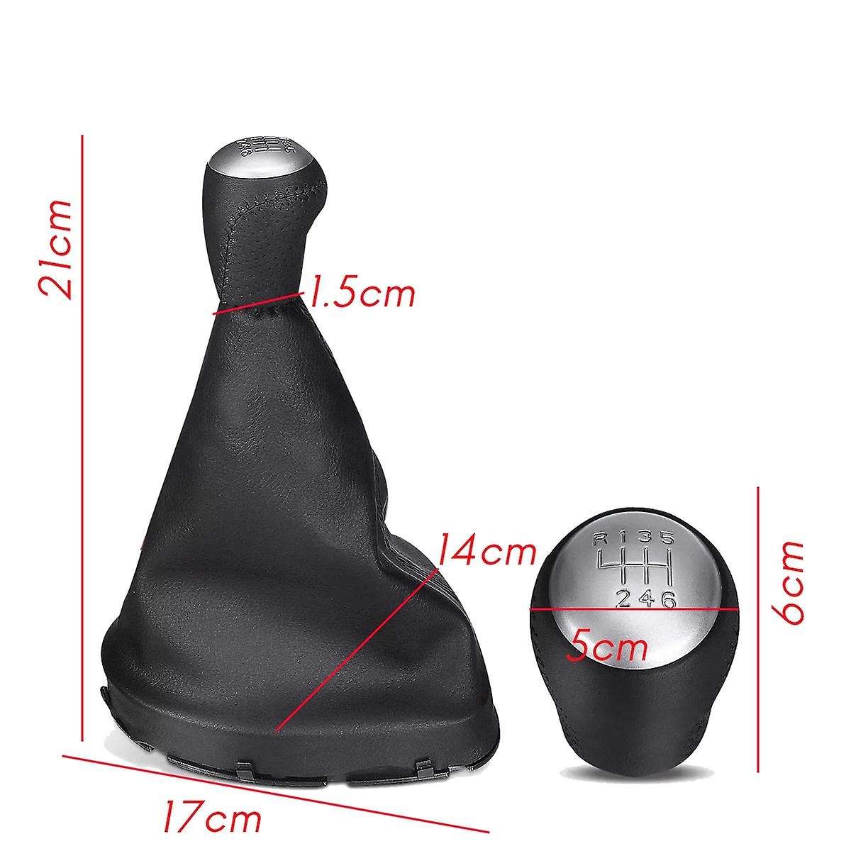6 Speed PU Leather Car Gear Shift Knob Gaiter Boot Cover for I J10 2+2 2006 - 2013