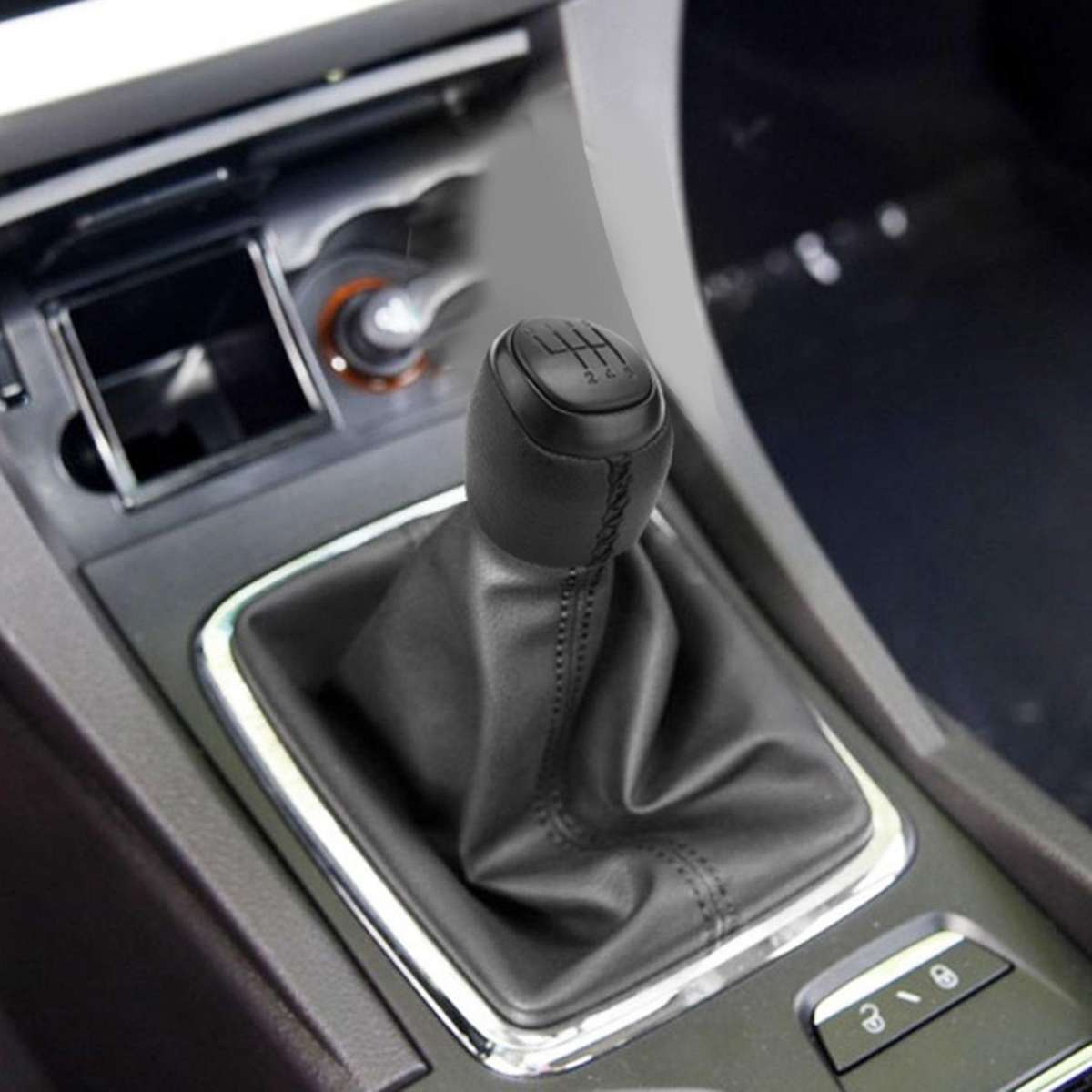 6 Speed Shift Knob Gaiter Boot Cover for SAAB 93 9-3 2003-2012 55566207 55353898