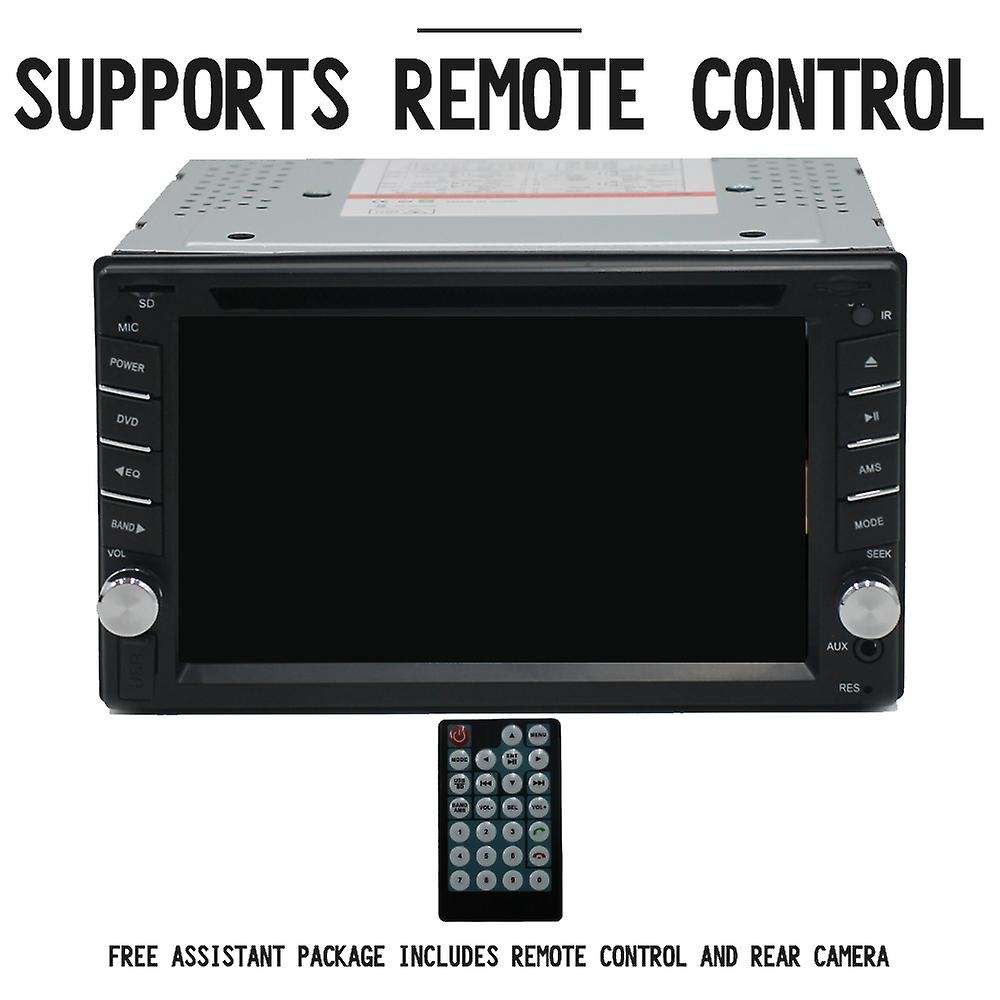 6.2inch Double 2 DIN Car DVD CD MP5 Player Bluetooth Stereo GPS Navigation Radio with Rear View Came