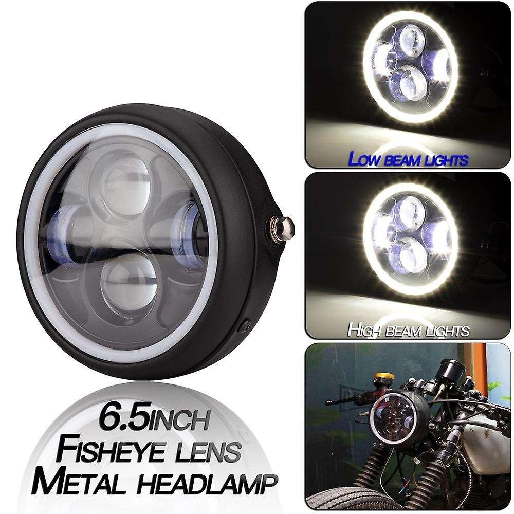 6.5 Inch Universal Round Motorcycle LED Head Light Lamp Distance Light Refit Motorcycle Headlight Ca