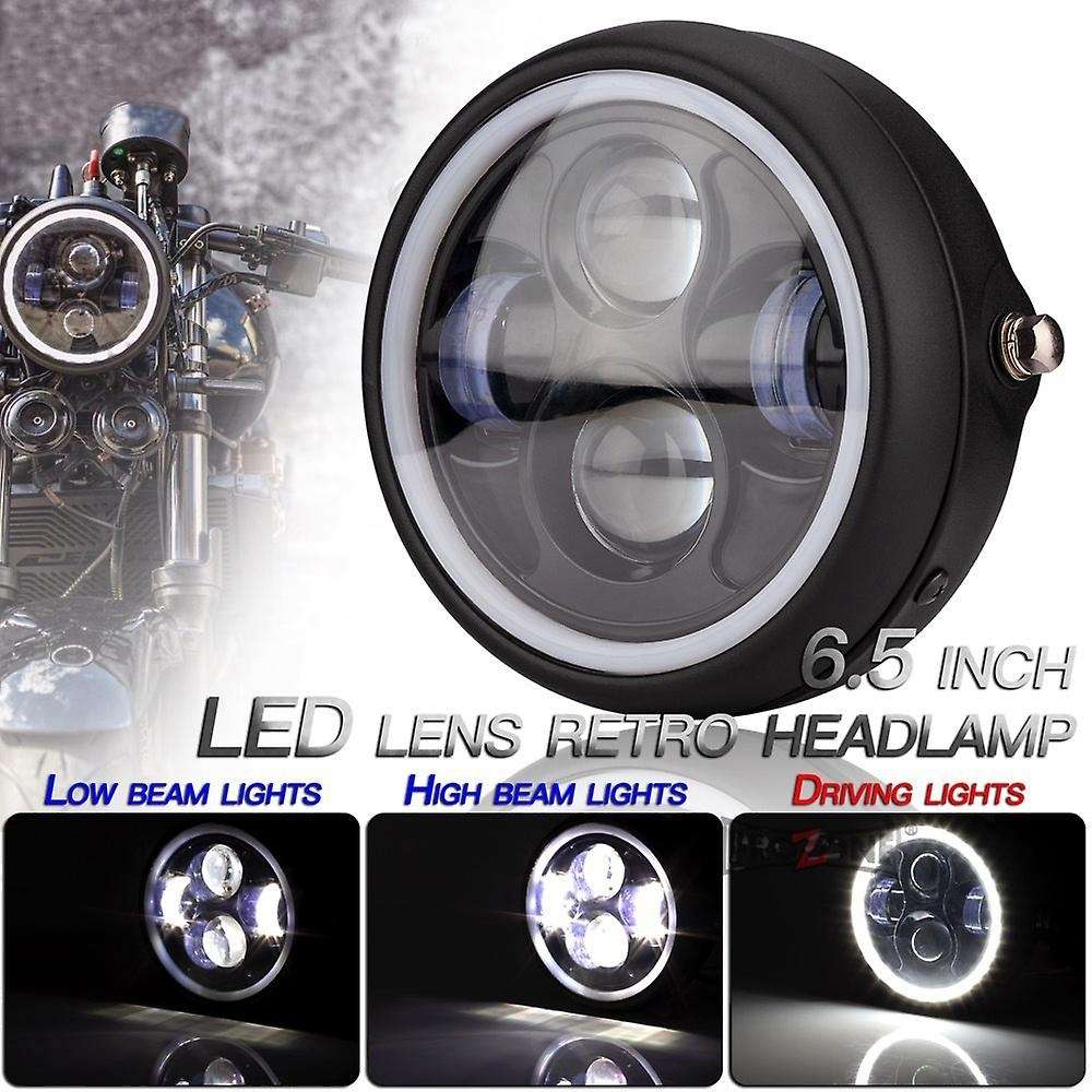 6.5 Inch Universal Round Motorcycle LED Head Light Lamp Distance Light Refit Motorcycle Headlight Ca