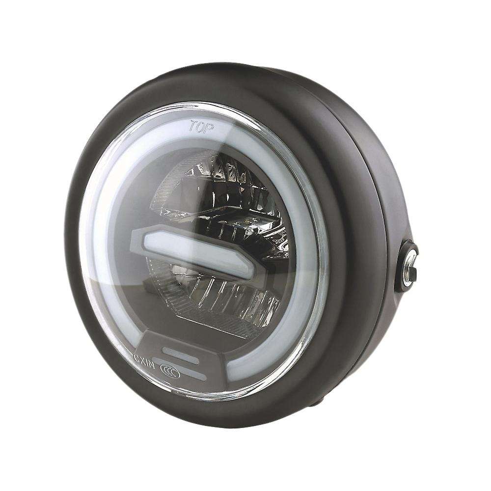 6.5 Inch Universal Motorcycle LED Head Light Lamp Yellow Light Head Light Lamp Distance Light Refit