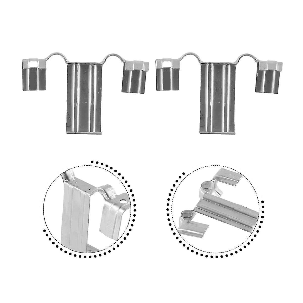 60PCS 30mm Solar Panel Photovoltaic Water Guide Clip Stainless Steel Deflector Mud Drain Button Wate
