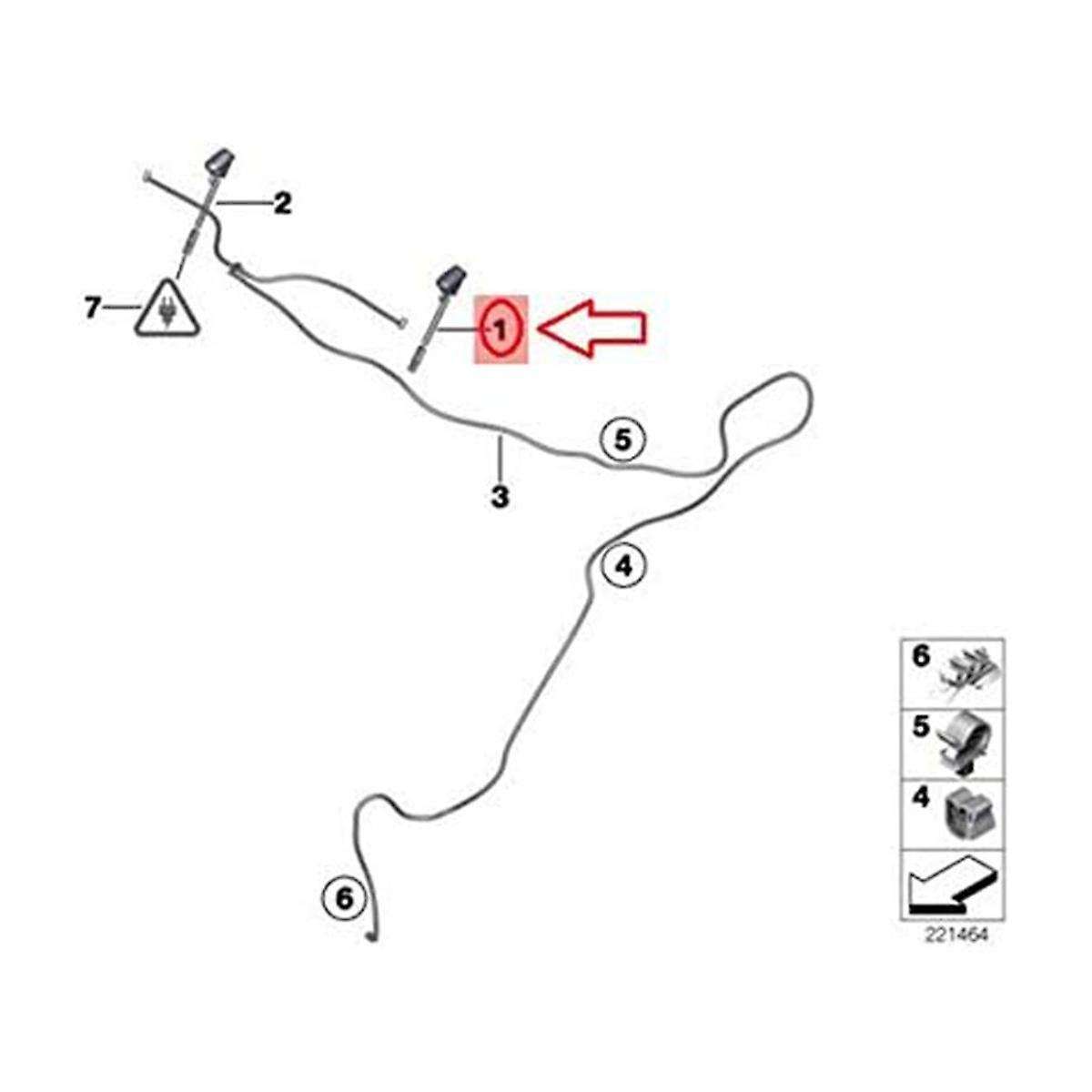 61662755722 Wiper Water Nozzle Nozzle Cleaning Nozzle for MINI 61662756194