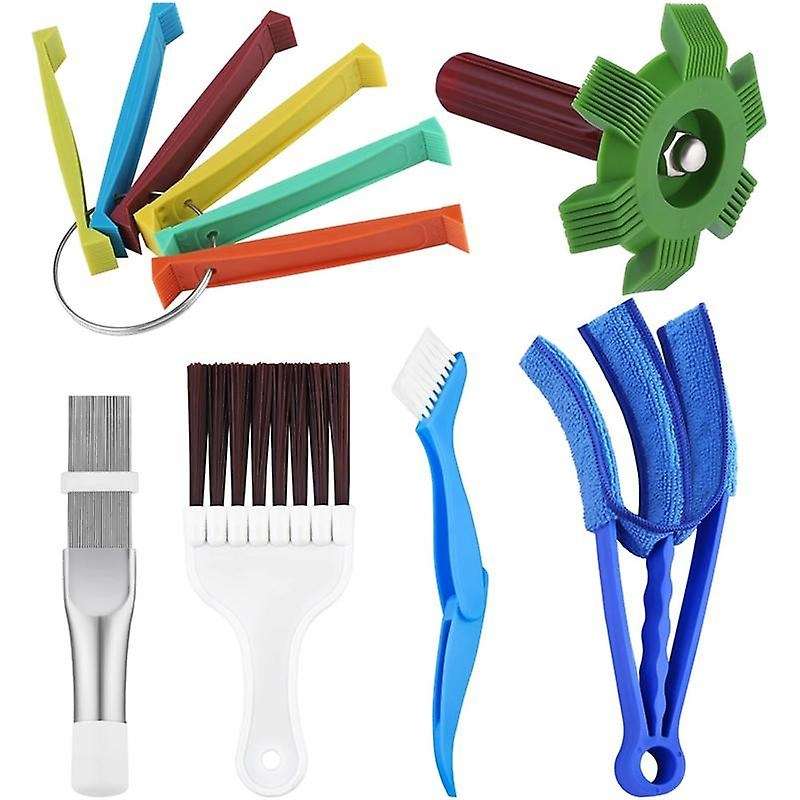 6Pc Conditioner Fin Cleaner Set,FCR6 Fin Comb Condenser, Outlet Cleaner Evaporator Radiator Repair