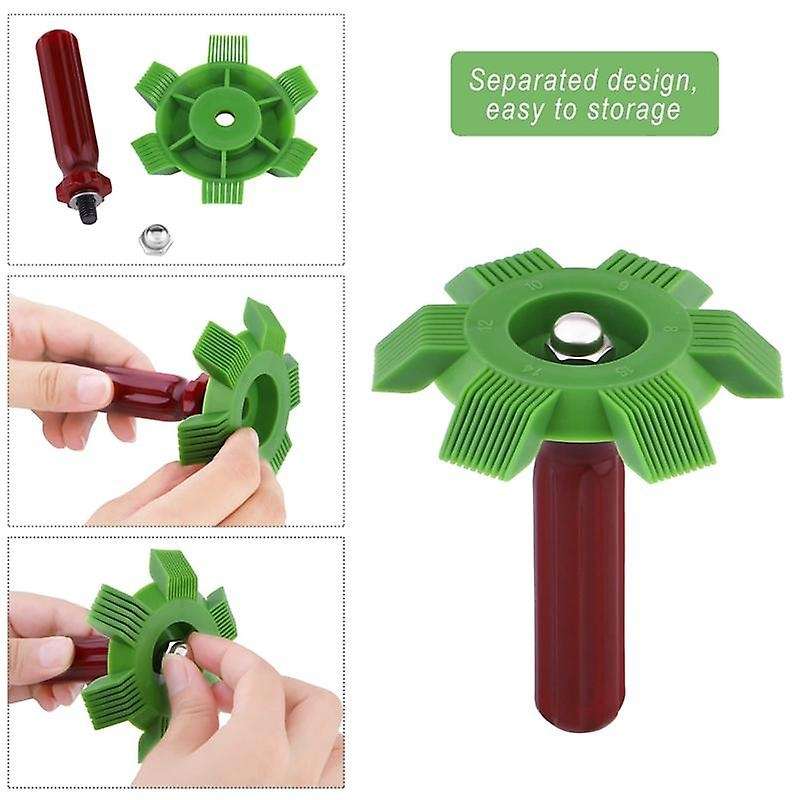 6Pc Conditioner Fin Cleaner Set,FCR6 Fin Comb Condenser, Outlet Cleaner Evaporator Radiator Repair