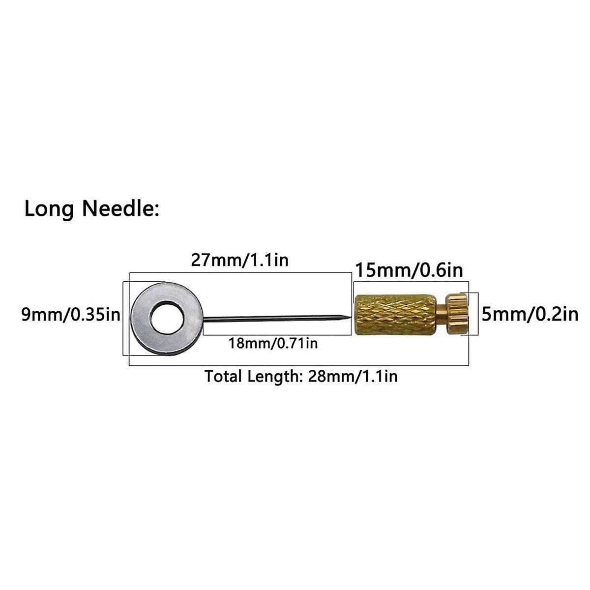 6Pcs (6-12mm/0.24-0.47In) Leather Suture Positioning Needle Handmade Tools Leather Making Stitching
