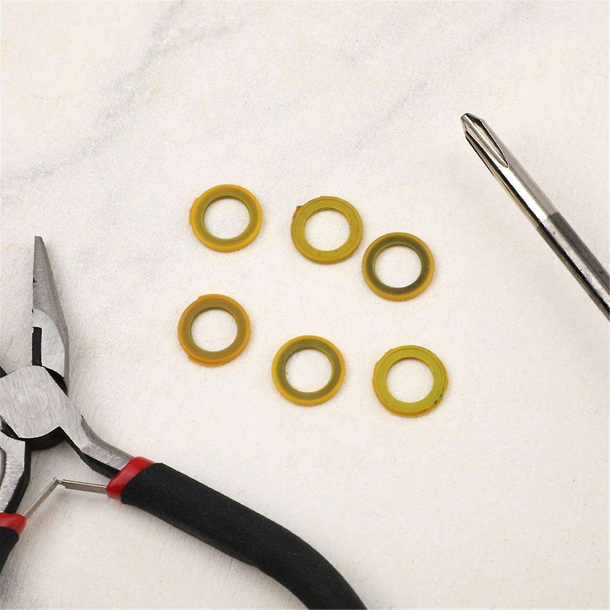 6pcs 26-830749 Gearcase Drain Plug Seal Washer Gaskets, Lower Unit Grease Gaskets Washer Drain Plug