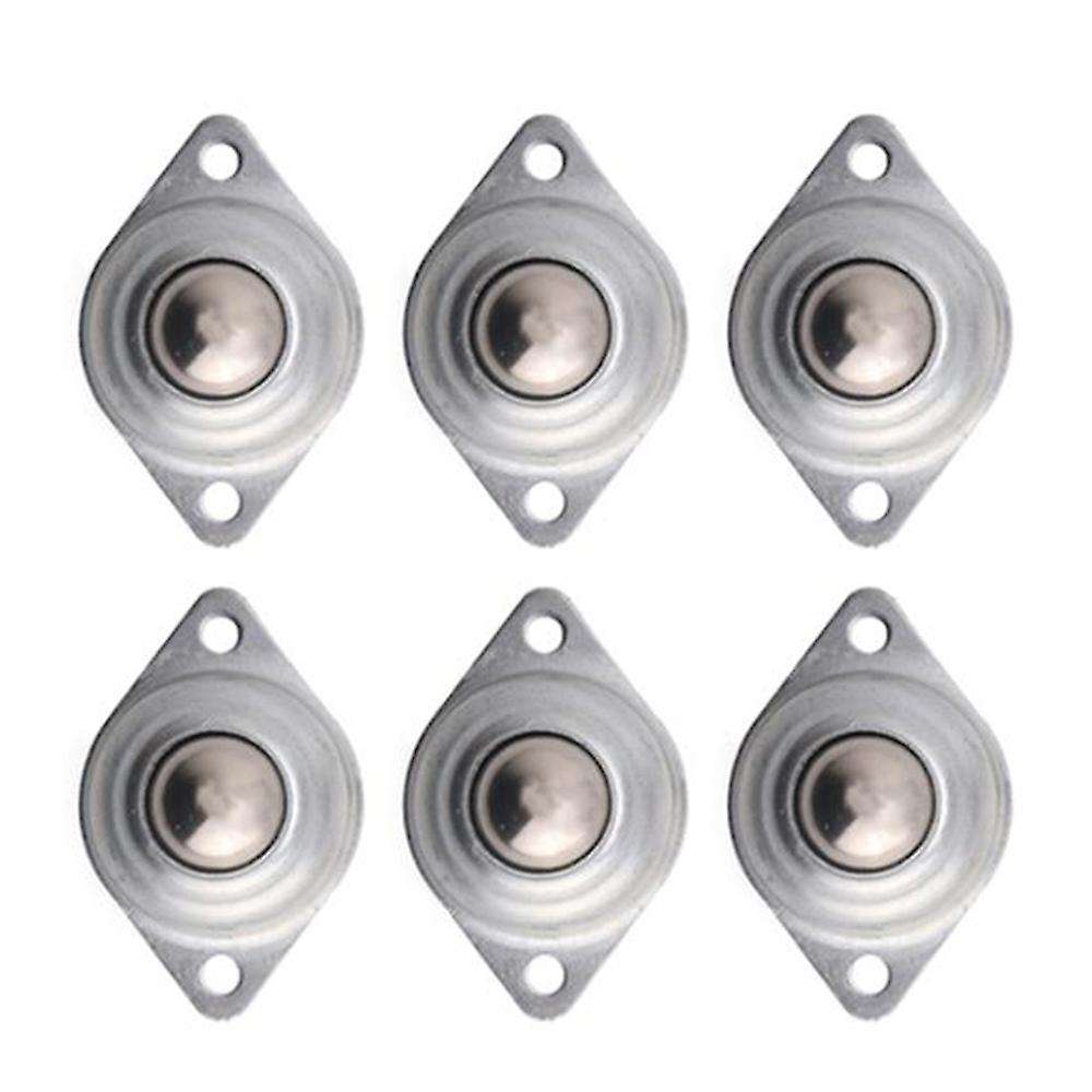 6Pcs 5/8Inch 15.8mm Roller Ball Transfer Bearings Ball Transfer Unit Bearing Conveyor Roller Wheel
