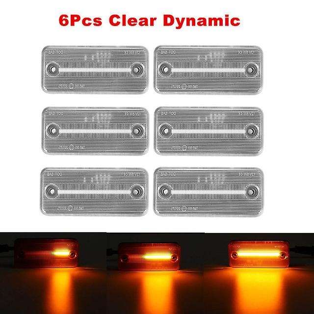 6Pcs Car Dynamic LED Side Marker Light Turn Signal Light for Ducato Relay Boxer