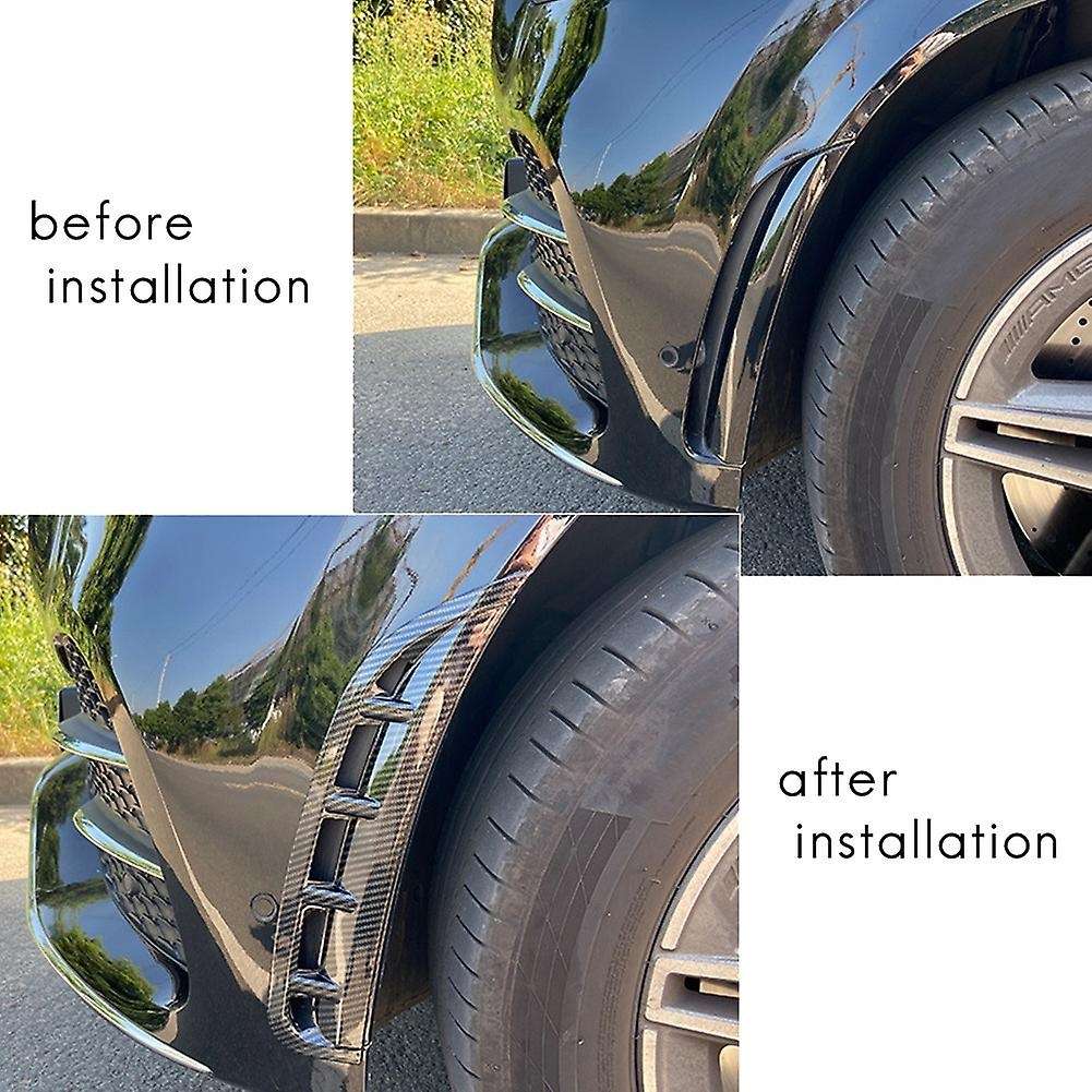 6Pcs Car Front&Rear Bumper Splitter Spoilers Trim for - GLE W167 2020 AMG Gloss Black