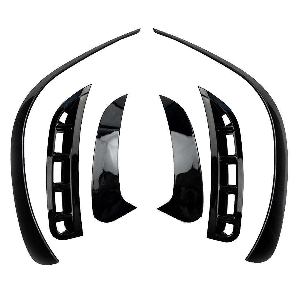 6Pcs Car Front&Rear Bumper Splitter Spoilers Trim for - GLE W167 2020 AMG Gloss Black