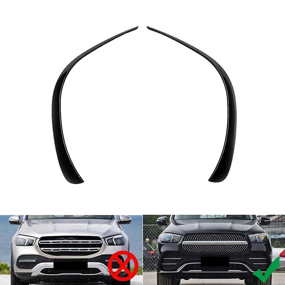 6Pcs Car Front&Rear Bumper Splitter Spoilers Trim for - GLE W167 2020 AMG Gloss Black