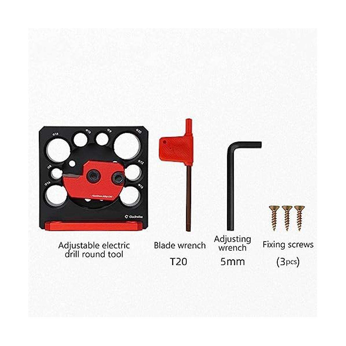 6pcs Dowel Maker Jig Kit,metric 8mm to 20mm Adjustable Dowel Maker,with Carbide Blade,for Wooden Rod