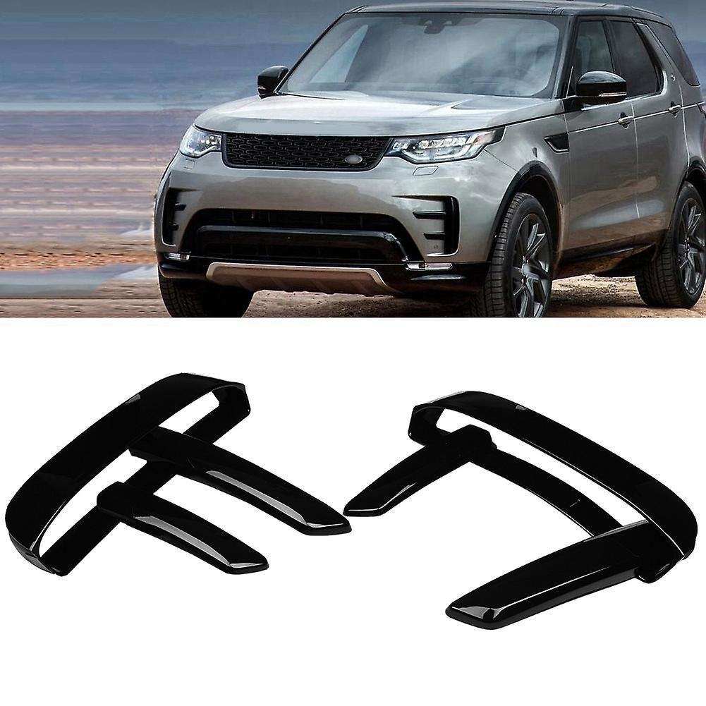 6Pcs Front Fog Lamp Cover Trim for 5 2017-2018 Black ABS Plastic Fog Lamp Trim