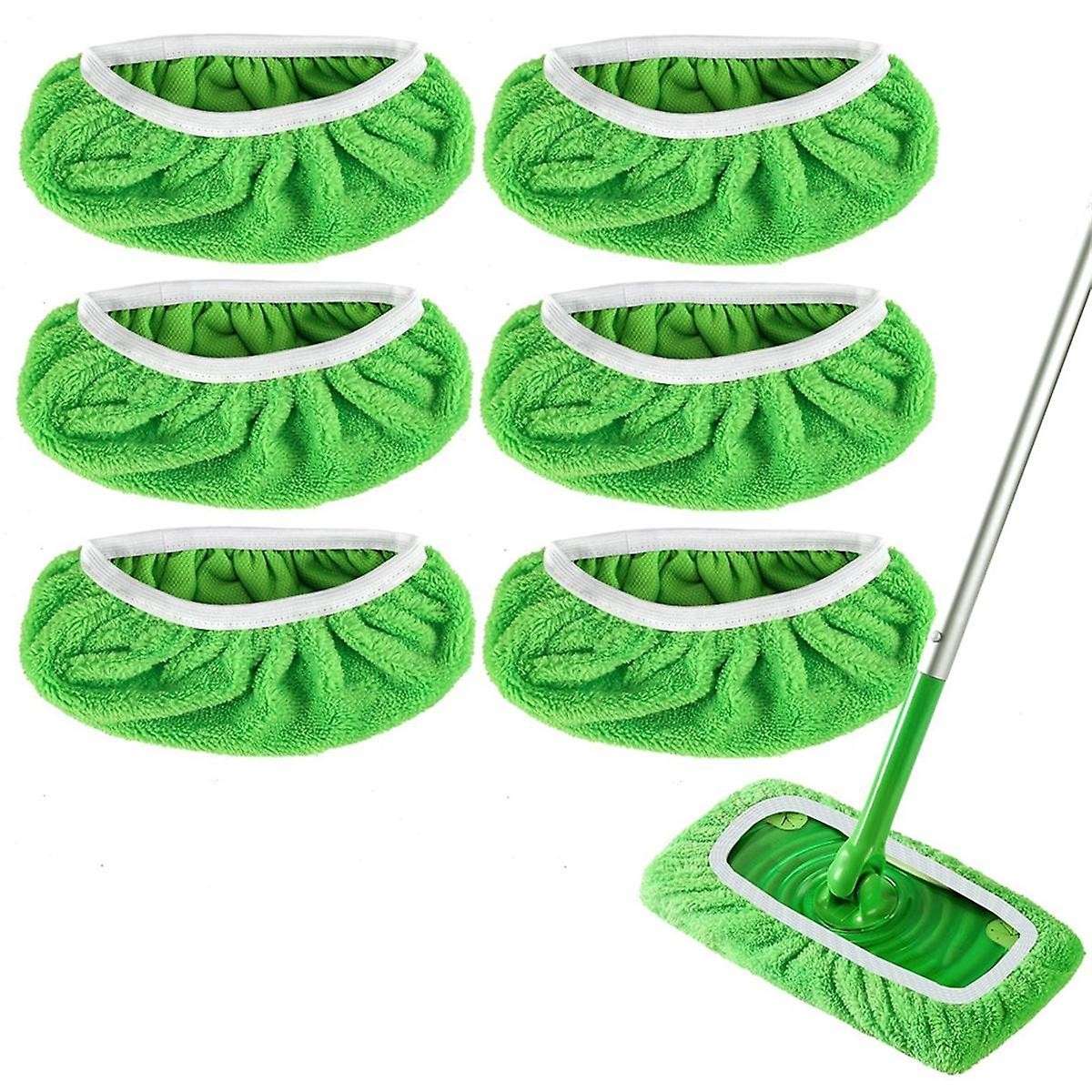6pcs Mop Pads Refill for Mop-dry Sweeping Cloths&wet Mopping Cloths Washable for Household Cleaning