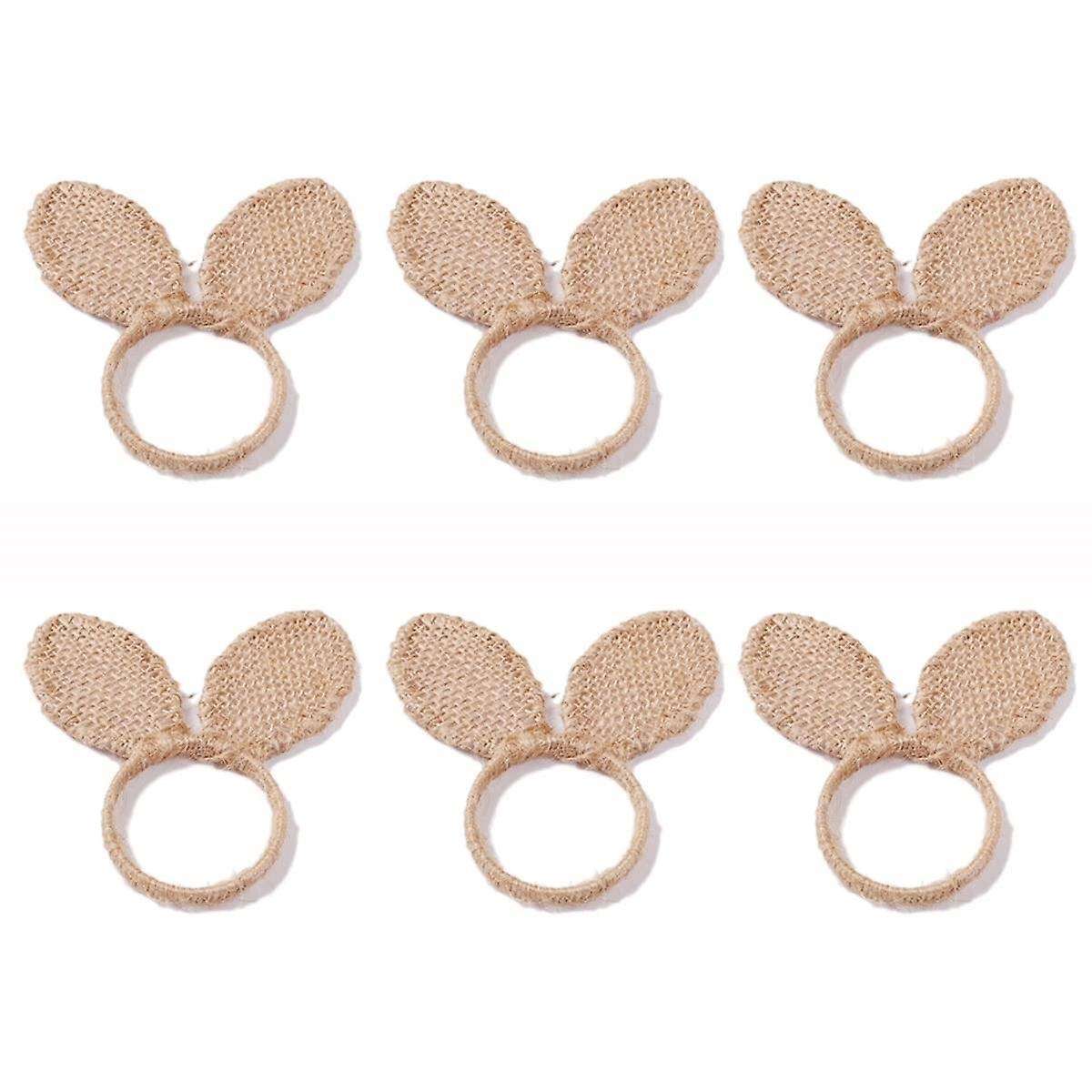 6PCS Napkin Rings Easter Napkin Rings Holder Napkin Rings Buckles Dining Table Setting Decor