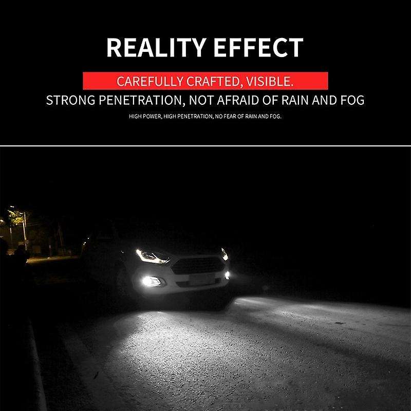 6PCS-CSP LED H4 Led Light Bulb 288W LED Bulbs for DRL Fog Lights,6500K White(Pack of 2)