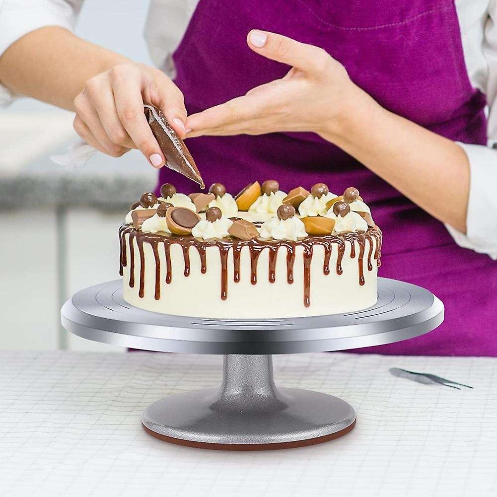 6Pcs-Cake Decorating Supplies Cake Turntable Rotating Cake Stand DIY Set Spatula Scraper