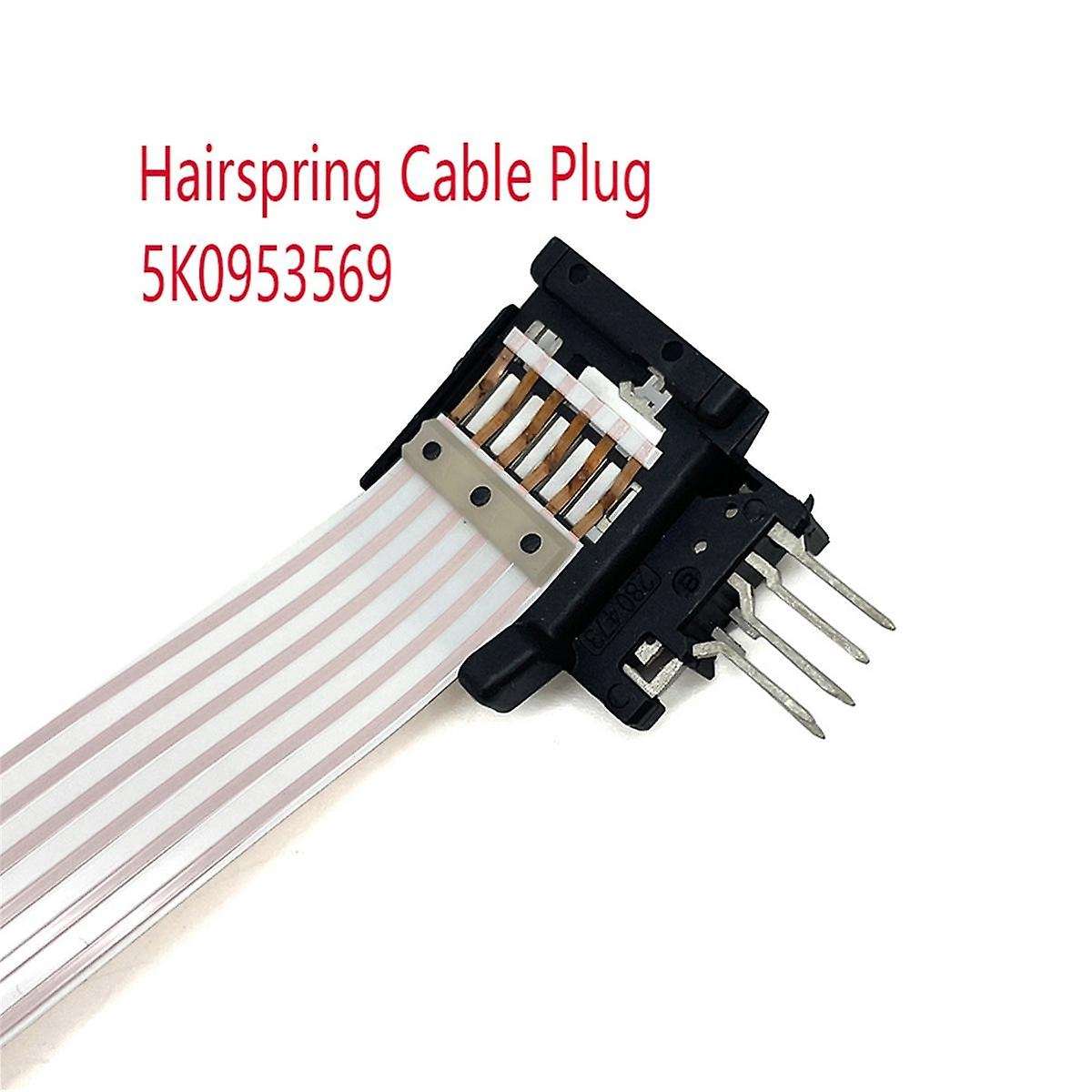 6-pin Hairspring Cable Plug Cruise Control Module Coil Spiral Cable Interface for Golf Mk6 5k095356