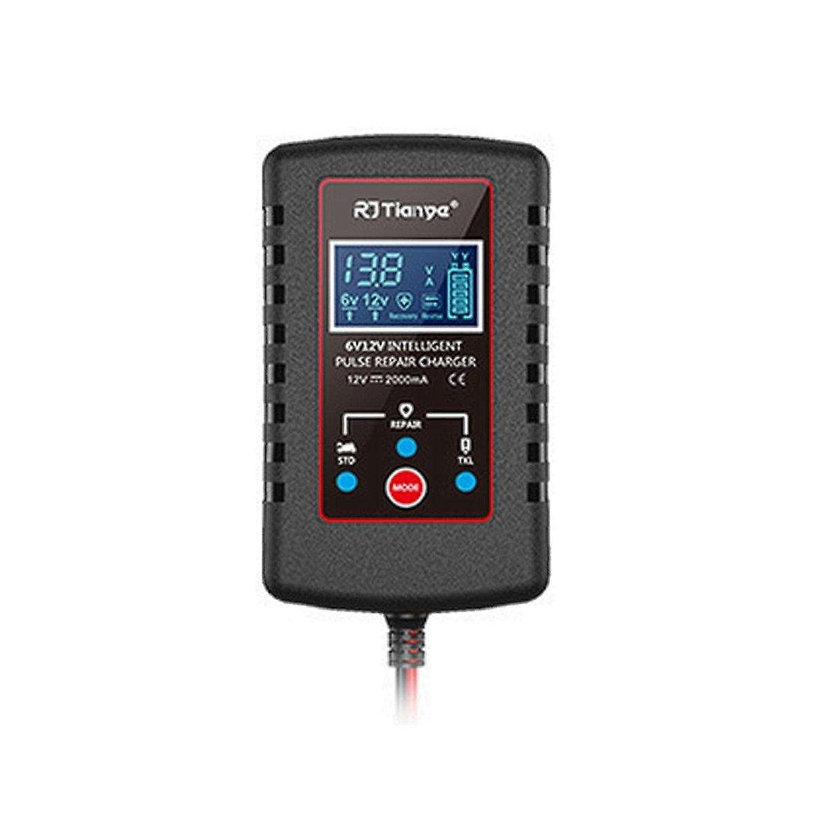 6v 12v Fully Automatic Smart Charger 2a High Power Portable Car Motorcycle Battery Charger for Bat