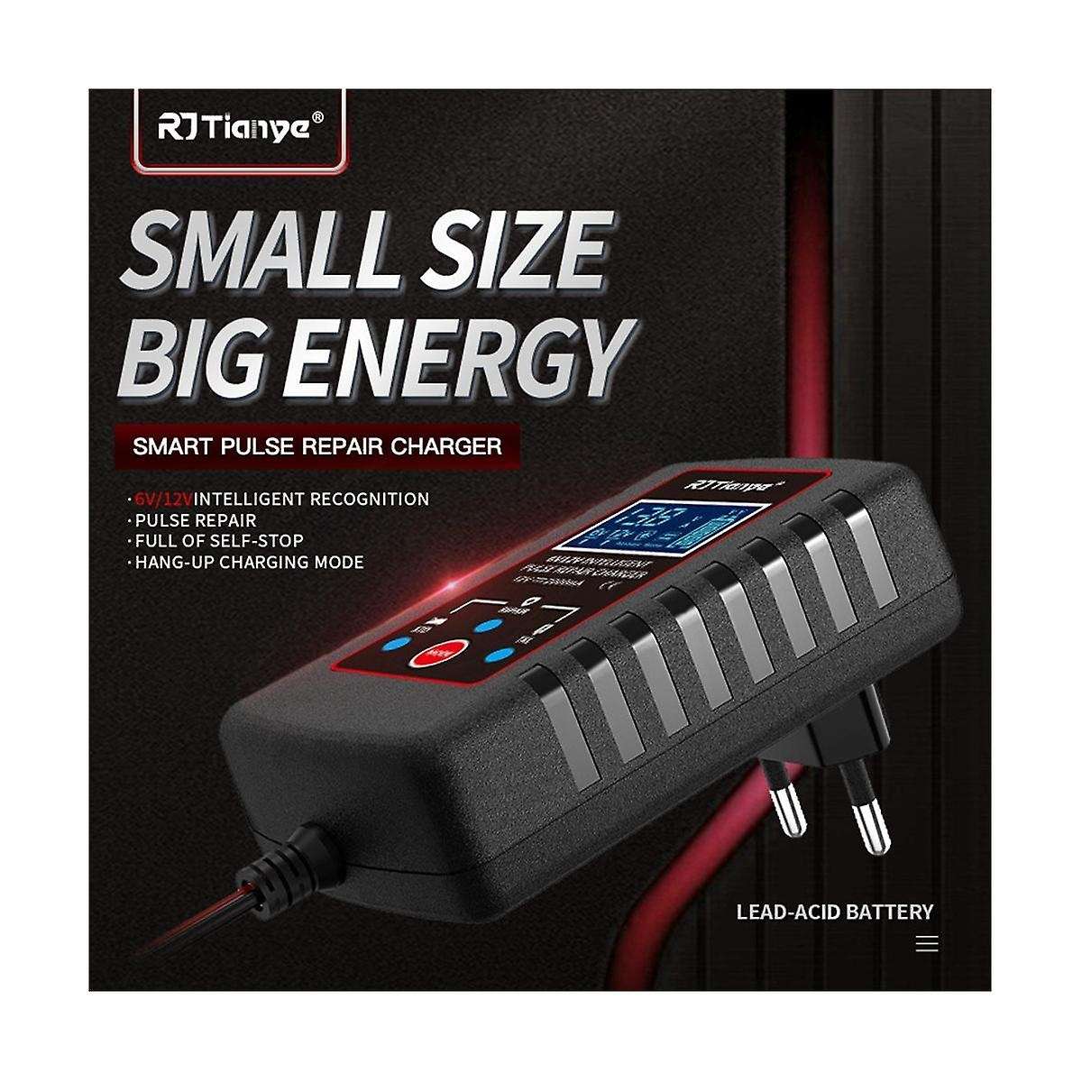 6v 12v Fully Automatic Smart Charger 2a High Power Portable Car Motorcycle Battery Charger for Bat