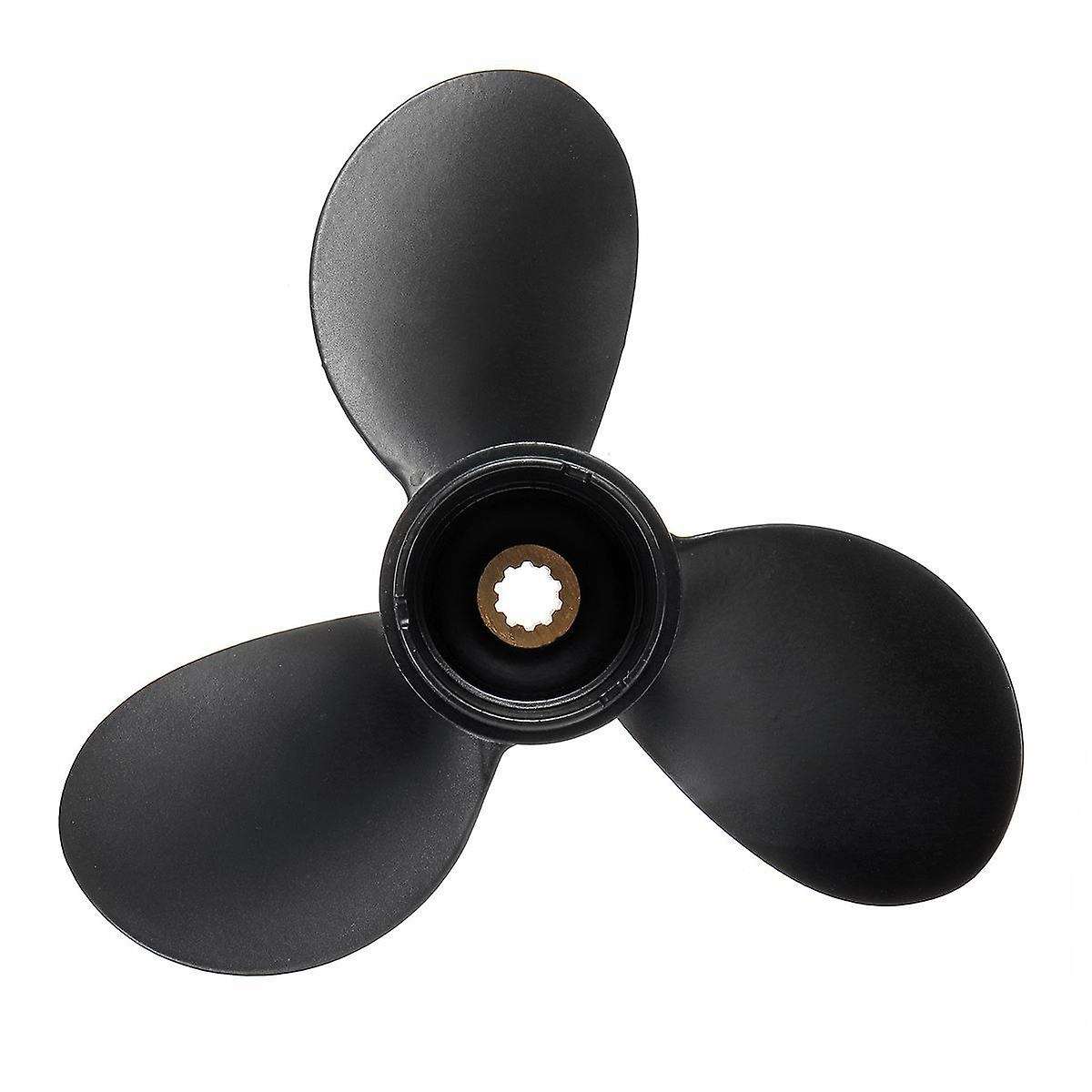 7 1/2 x 7 Outboard Propeller for Engine 4-6HP 58110-91JN0-019 Marine Propeller 10 Spline Tooth 3 Bla