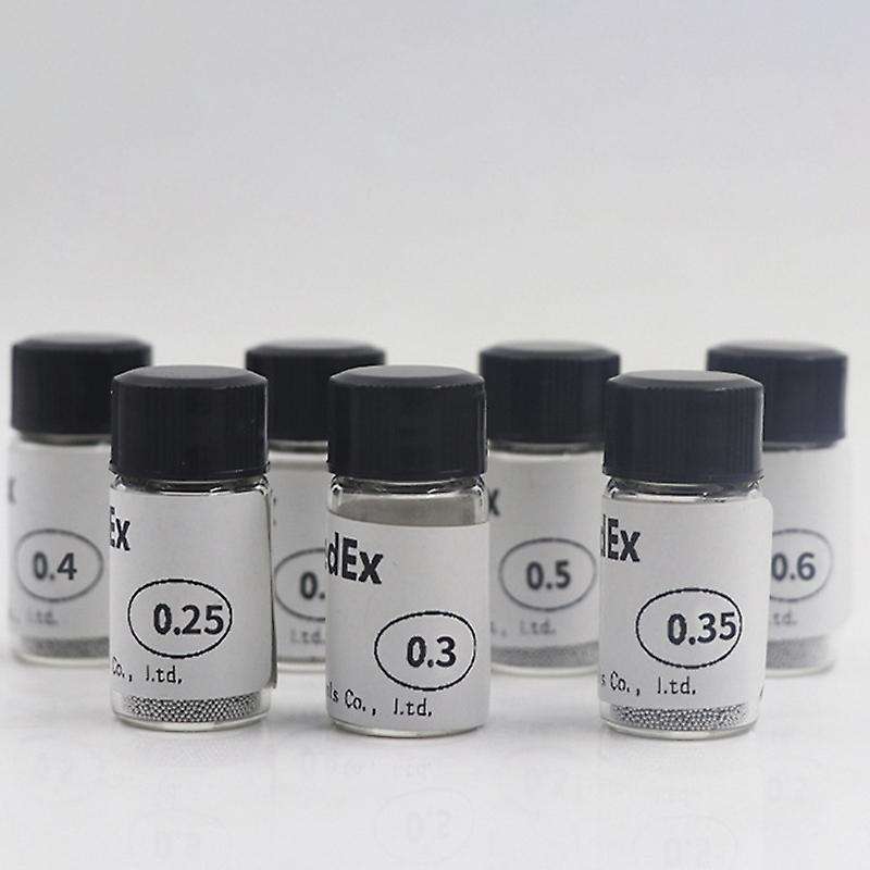 7 Bottles of 12.5K 0.25/0.3/0.35/0.4/0.45/ 0.5/0.6mm Soldering Ball Lead Solder Ball Set for BGA Reb