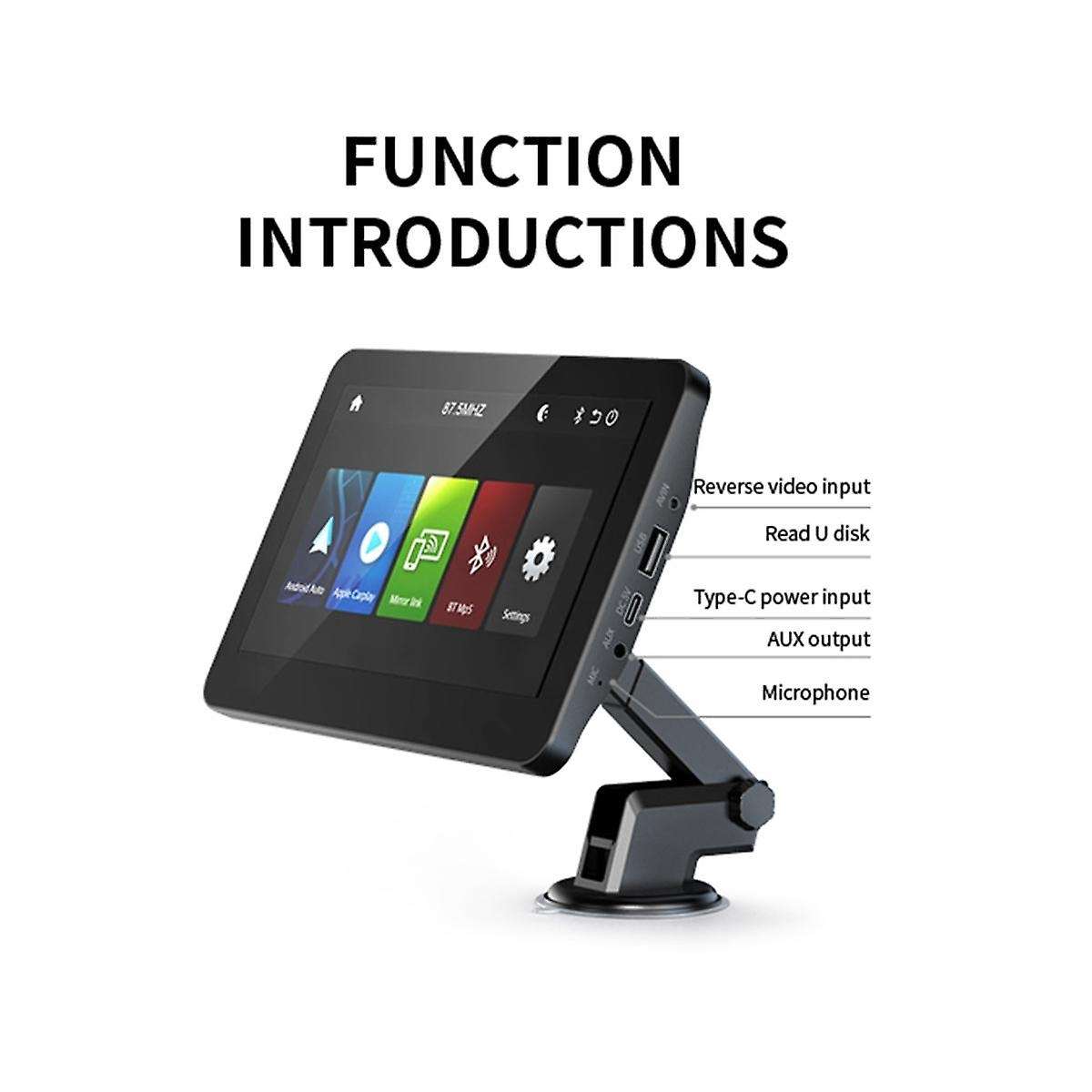 7 Inch Car Radio Video Player Touch Screen Wireless Car Mp5 Player Ios /android Carplay Monitor Tab