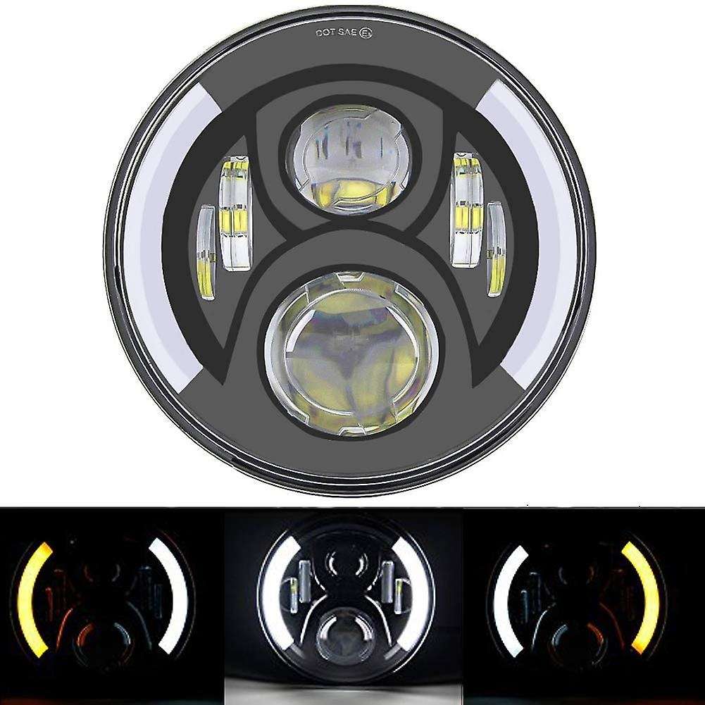 7 Inch Motorcycle Led Headlight with DRL Turn Signal Lights for HD