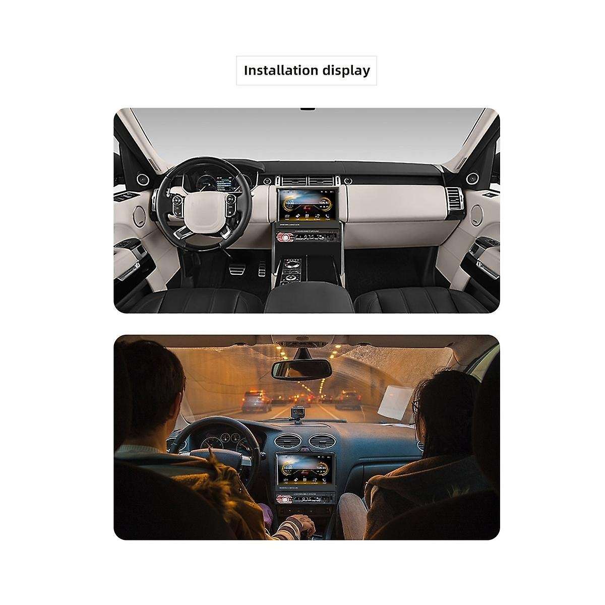 7 Inch Manual Flip Car Stereo,carplay Android Auto,single Din Hd Touchscreen Radio,fm Bluetooth Mir