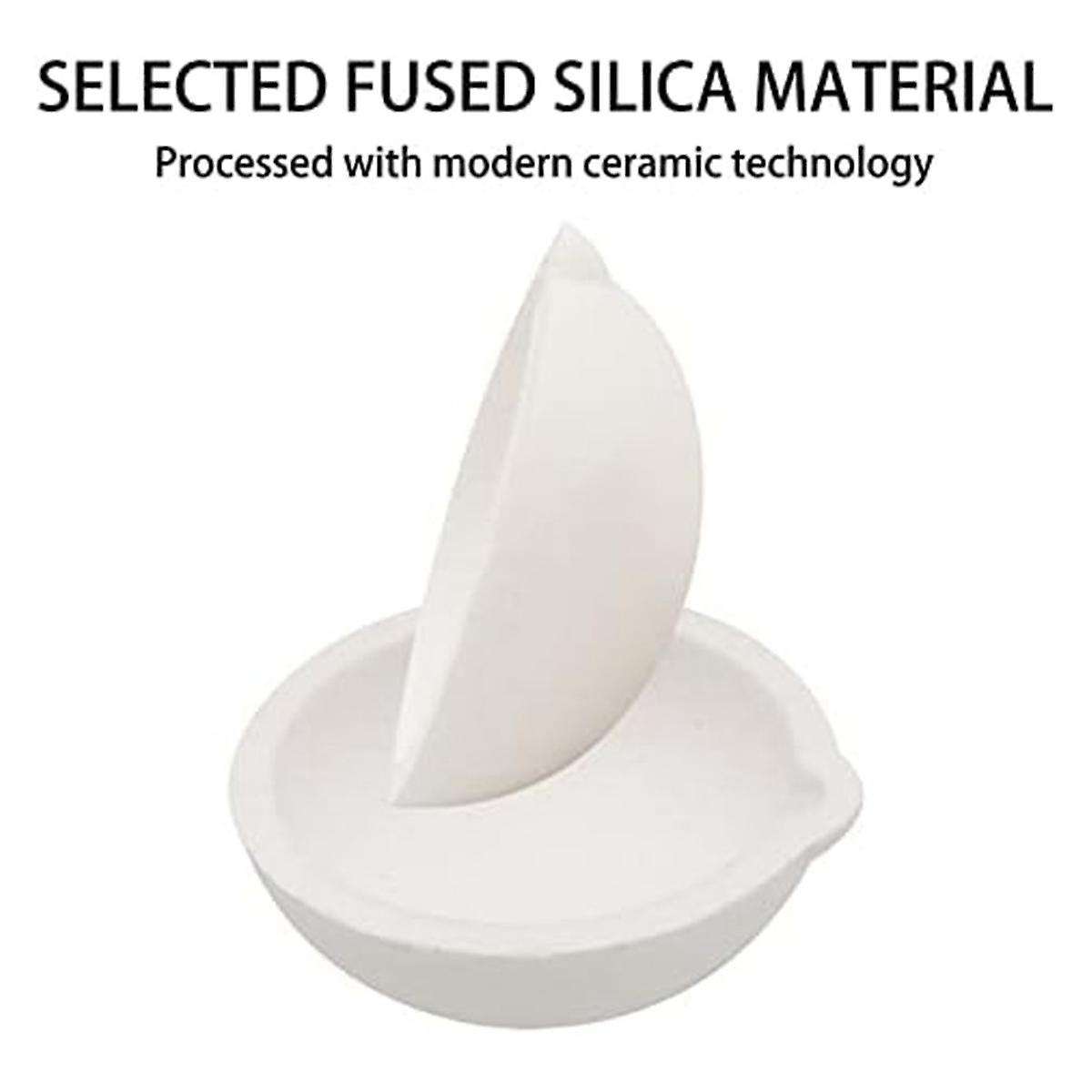 7 Pack Ceramic Quartz Crucibles,crucibles Melting Dishes Ceramic Casting Torch Melt Gold Silver 100/