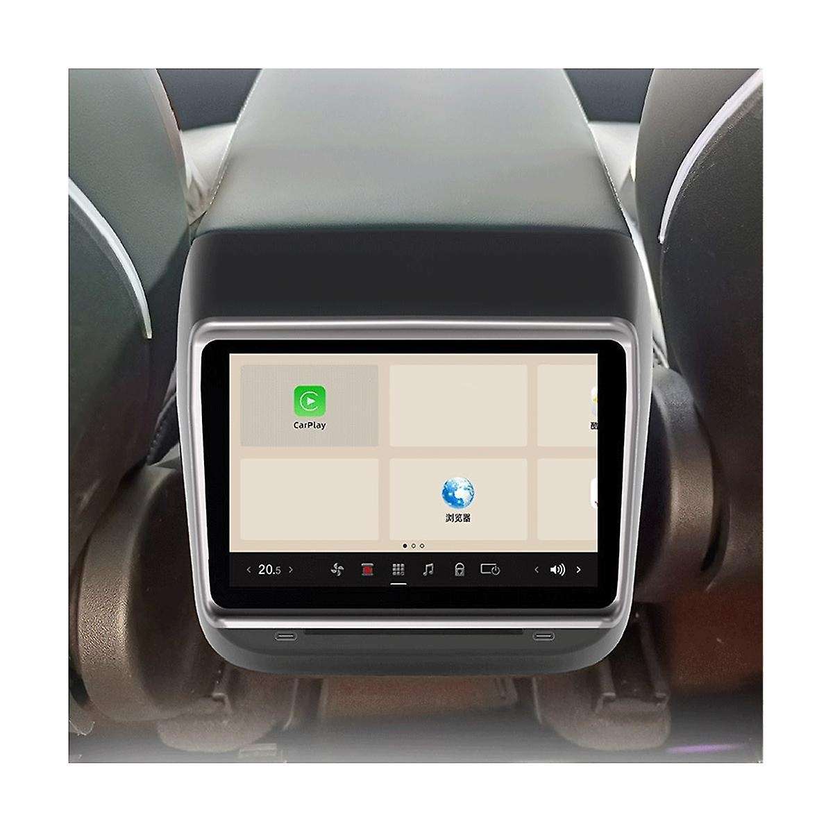 7.2in Model3 Y Rear Entertainment & Climate Control Display Andriod Screen for Model 3/y Carplay Vi
