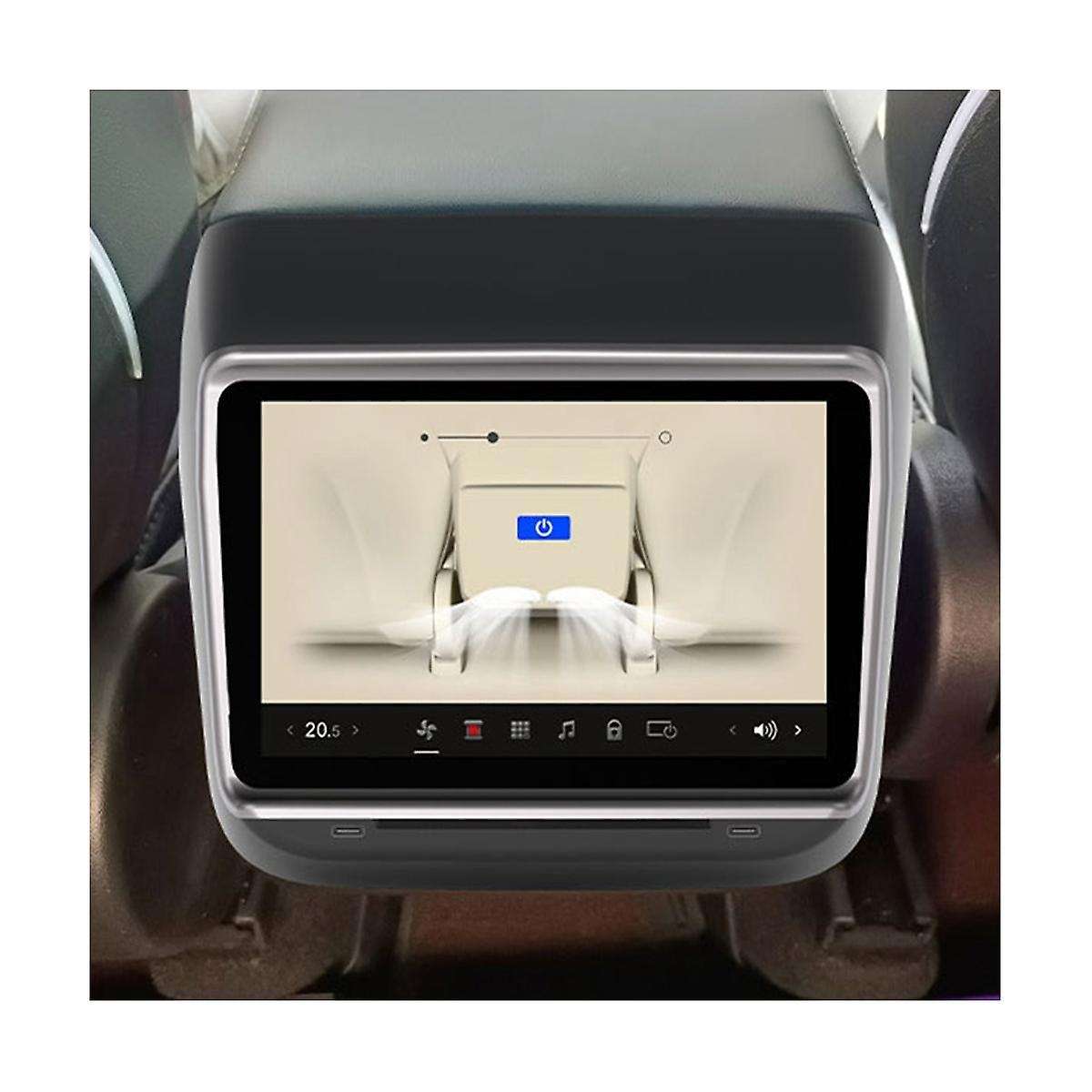 7.2in Model3 Y Rear Entertainment & Climate Control Display Andriod Screen for Model 3/y Carplay Vi